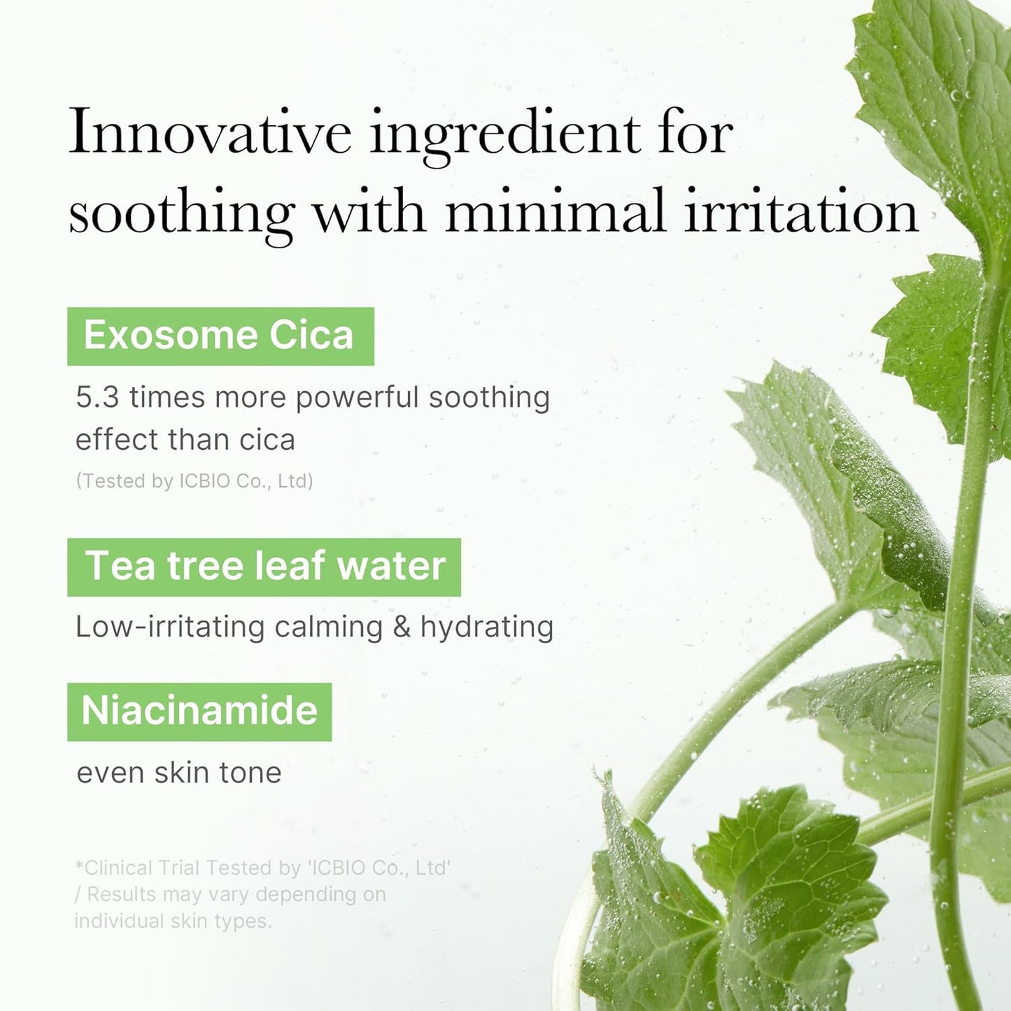 Toner Pads Exosome CICA Tea Tree Calming Toner Pad for Sensitive Skin | Centella Asiatica for Redness, Breakouts | Low-Irritating & Hydrating Care | Korean Skincare, 100 Pads (1 Pack)