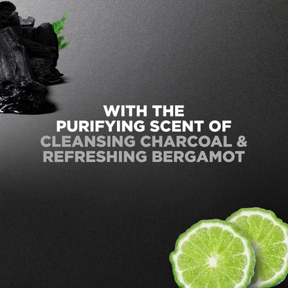 (4 Pack)  Elements Liquid Body Wash and Face Wash Charcoal + Clay Nourishing Cleanser, 30 Oz